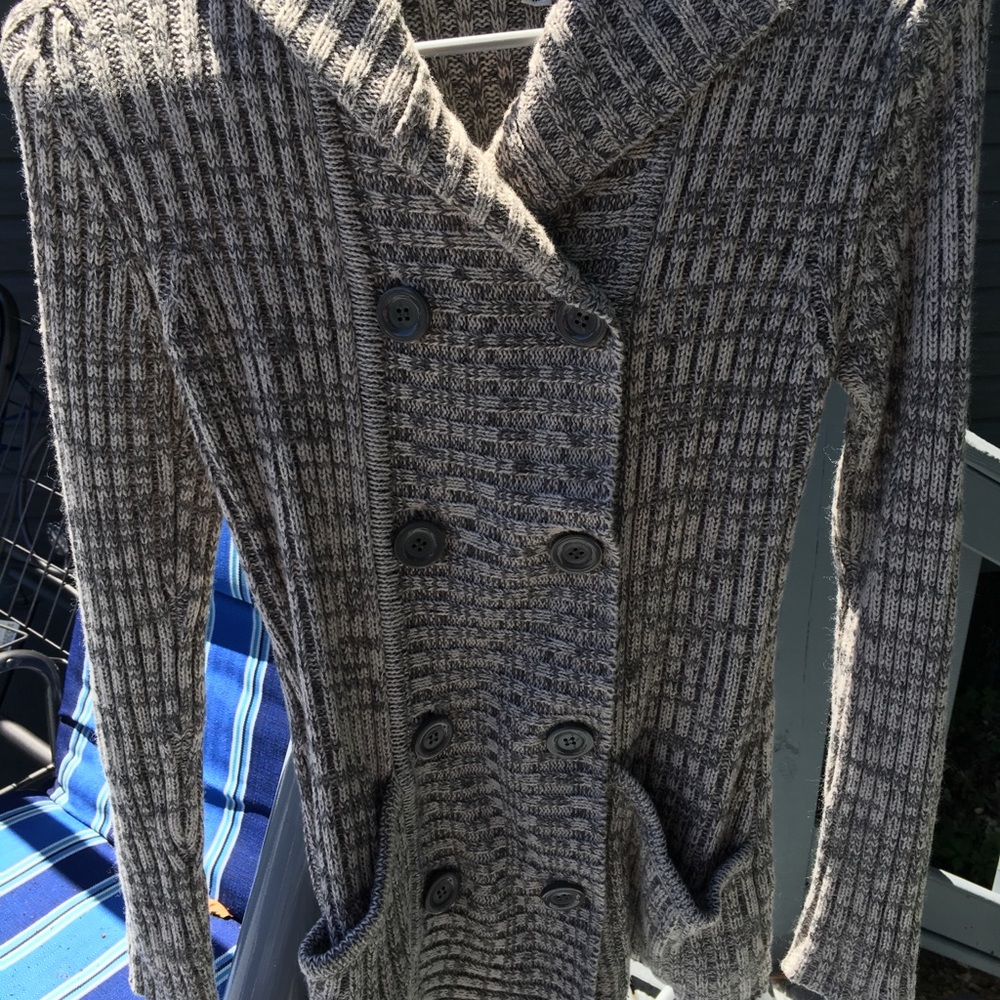Grey sweater/ cardigan